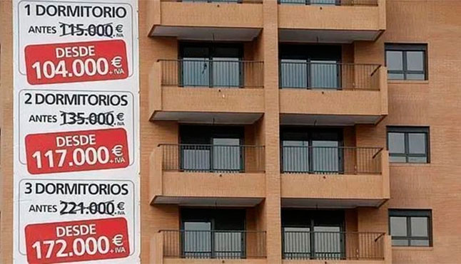 The COVID-19 epidemic causes house prices in Spain to plummet