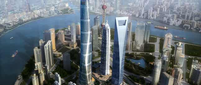 Los rascacielos en China