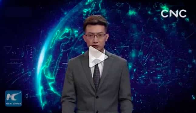 China estrena el presentador del futuro