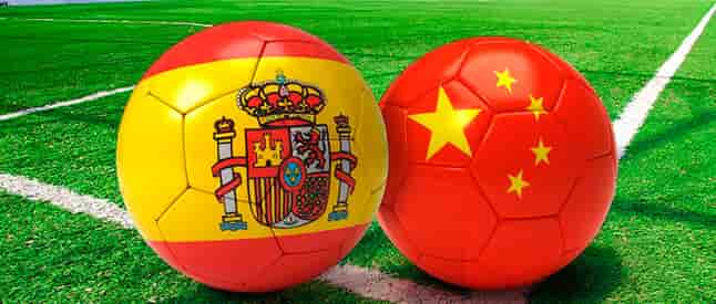 Fútbol entre China y España